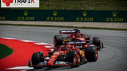 Barselona'da Ferrari Sürücüleri Sainz ve Leclerc Sıralamada Beşinci ve Altıncı Oldu